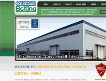 Tablet Screenshot of continentalbelting.com